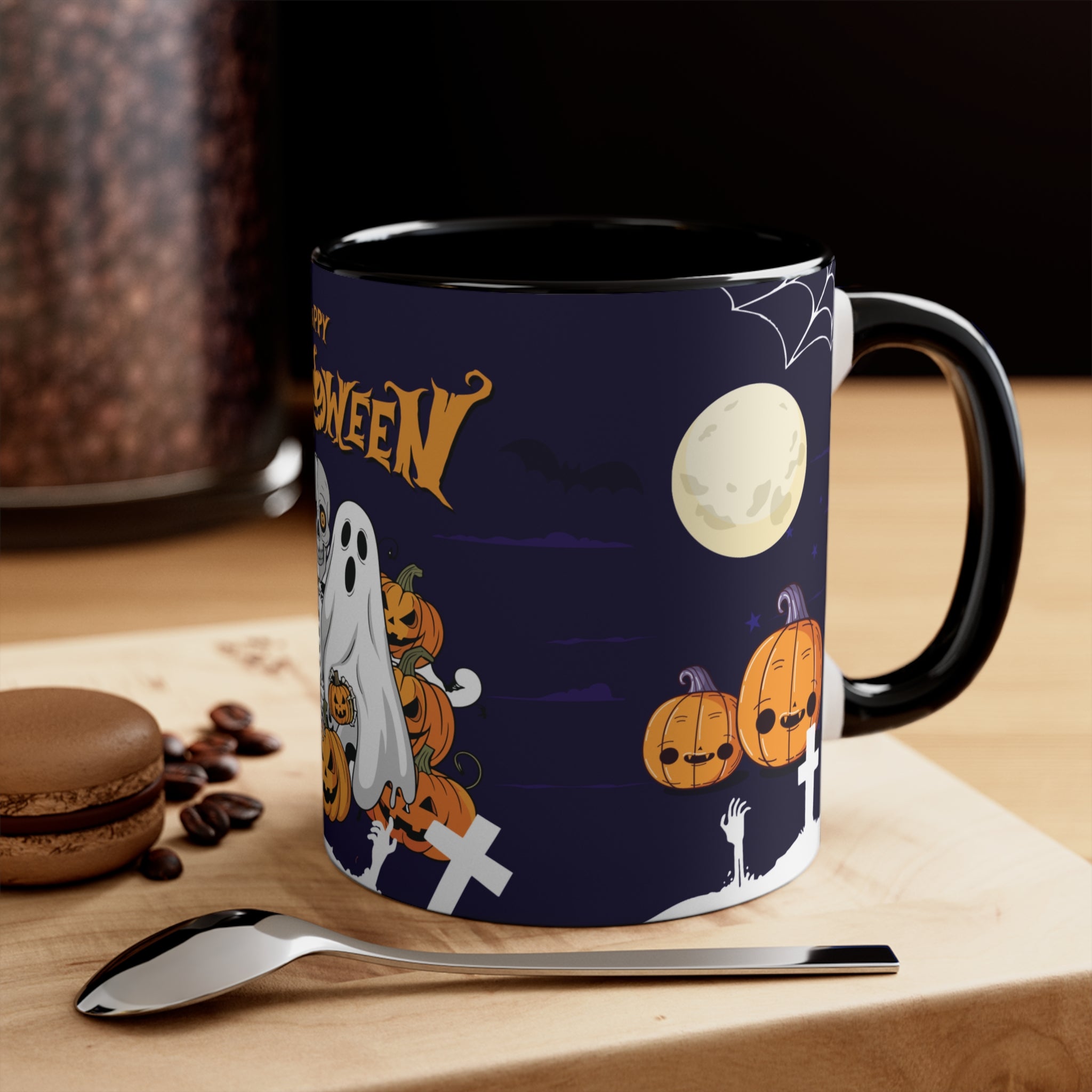 Halloween is Better with Skeleton | Colorful Accent Mugs